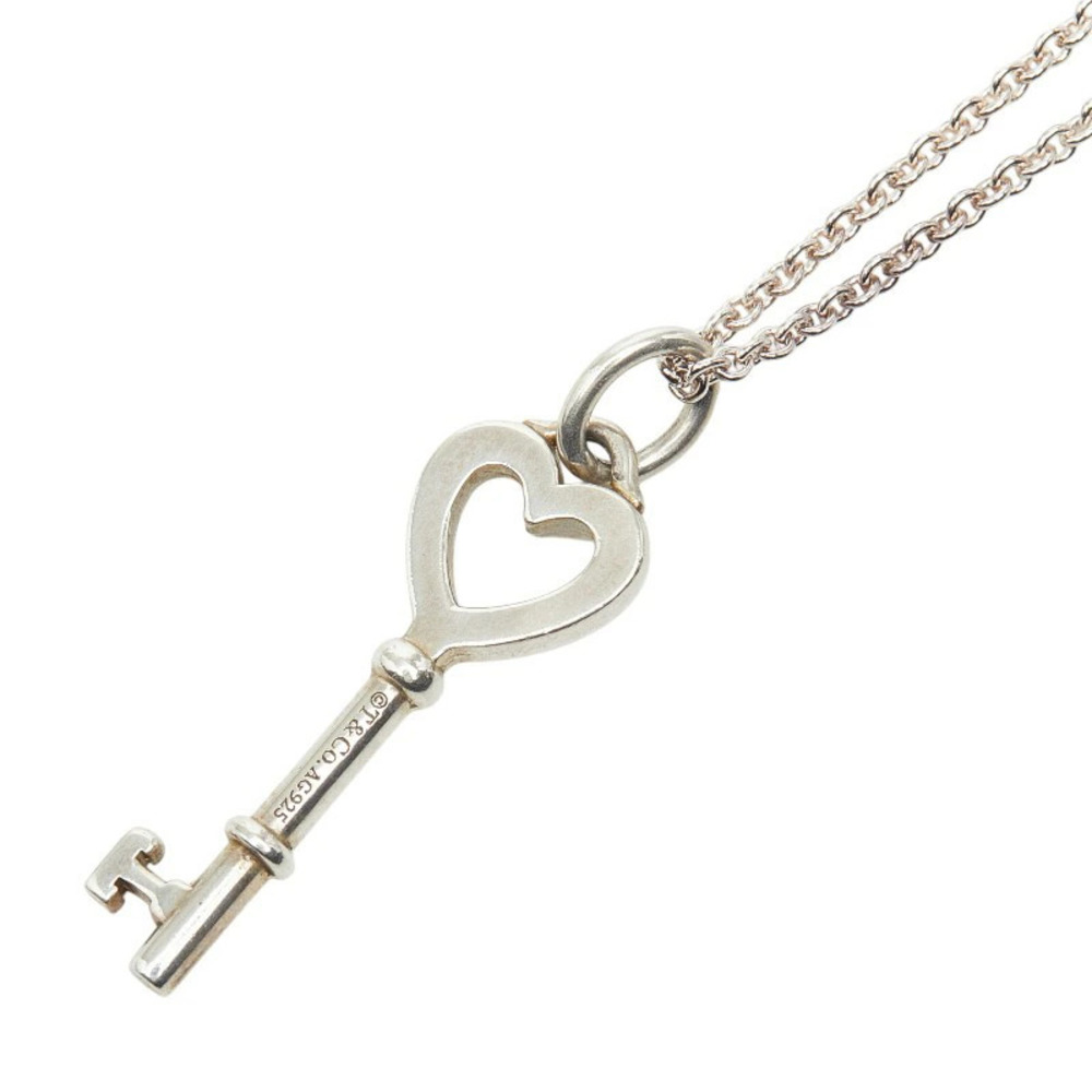 Tiffany Co Heart Key Motif Silver Watch